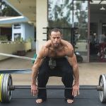Gabe Kapler lifting a weighted bar