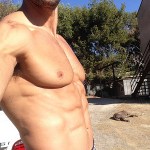 Gabe Kapler with 6 pack abs